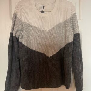 Sweater with zipper up the back